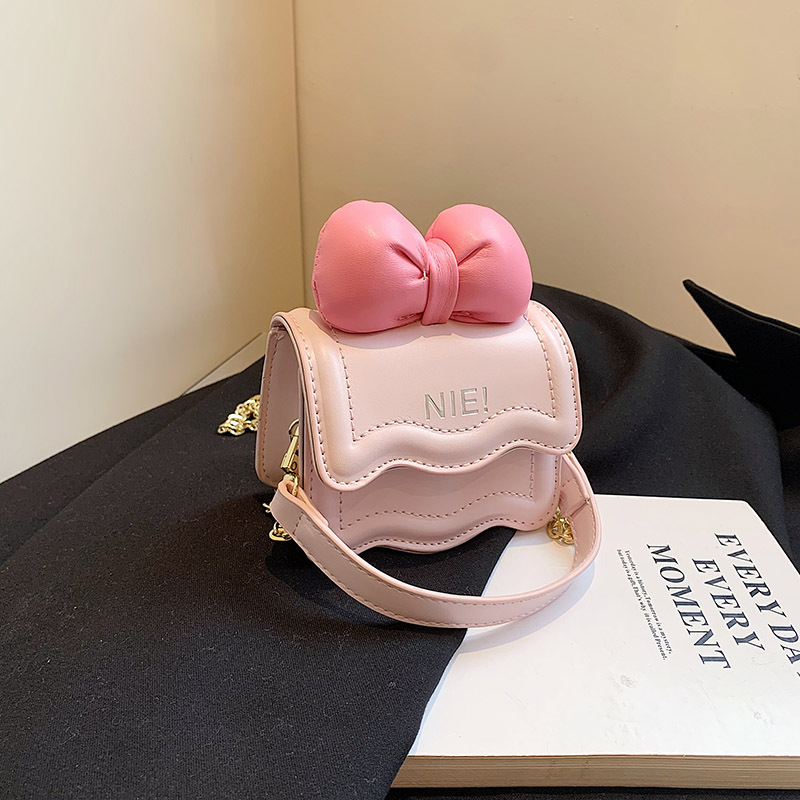 Mini Purse Chain - Cute Bow Chain Crossbody Bag Korean