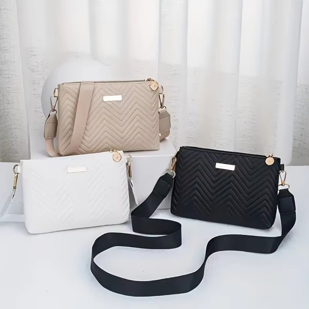 Mini Purse Chain - Minimalist Quilted Chain Crossbody Bag PU