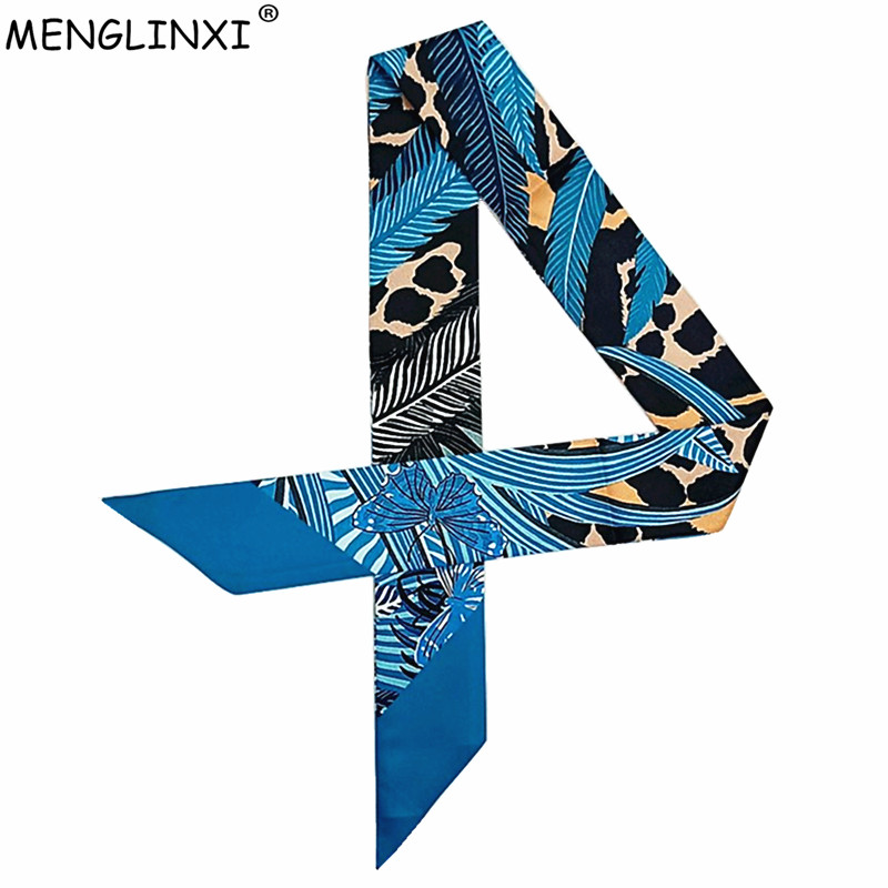 Women Bags Luxury Brands - Leopard Butterfly Print New Skinny Scarf