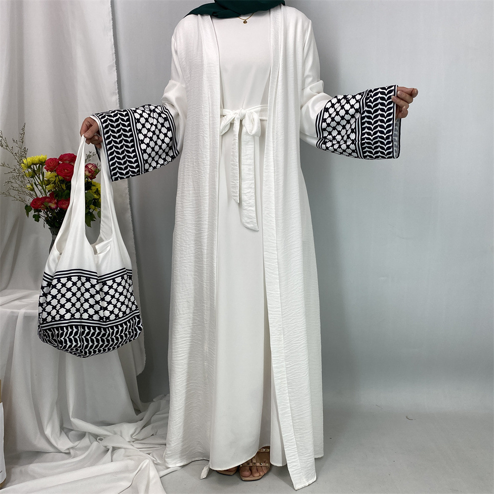 Women Bags In Dubai - 2025 Ramadan Keffiyeh Abaya Kimono Embroidery