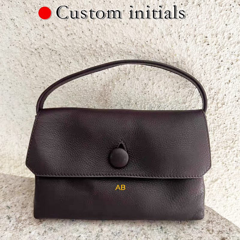 Women Bags Luxury - Custom Initials Genuine Leather Mini The