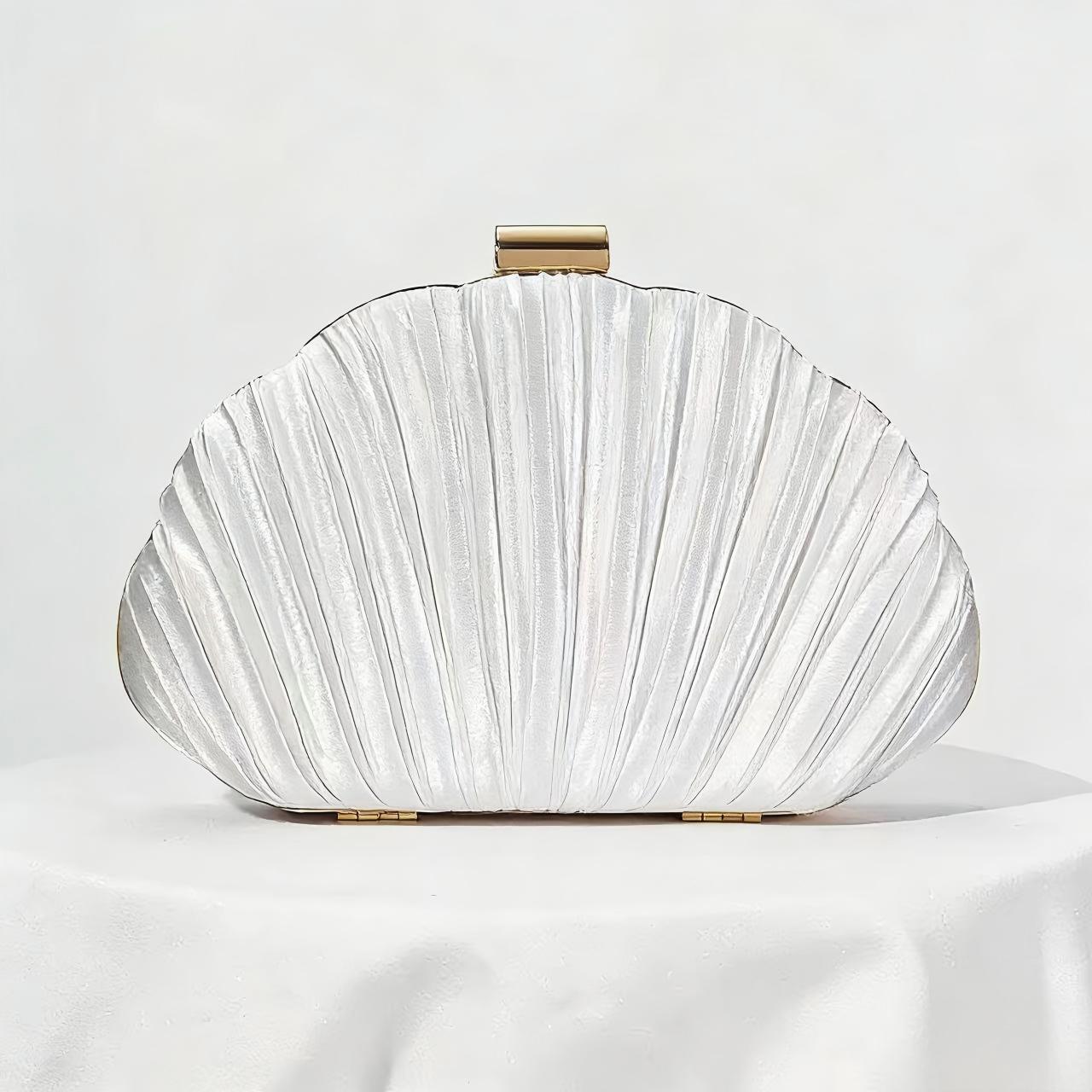 Clutch Bag Evening - New Shell Banquet Bag Wrinkled Handbag
