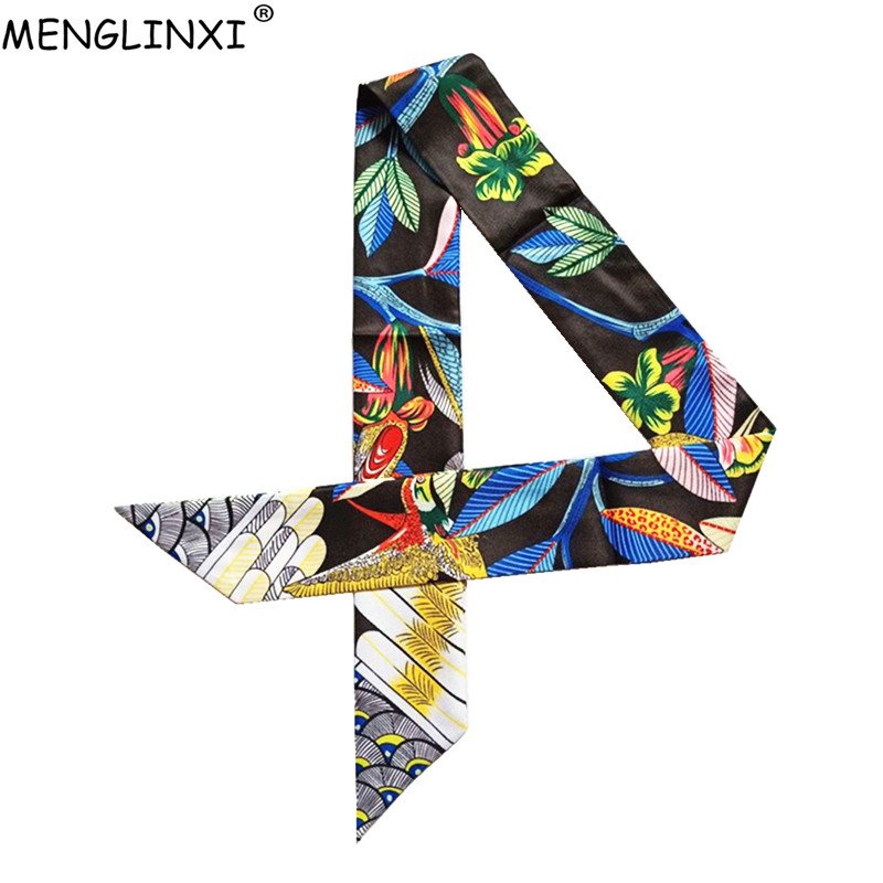 Women Bags Luxury Brands - Luxury Brand Hummingbird Print Skinny Silk