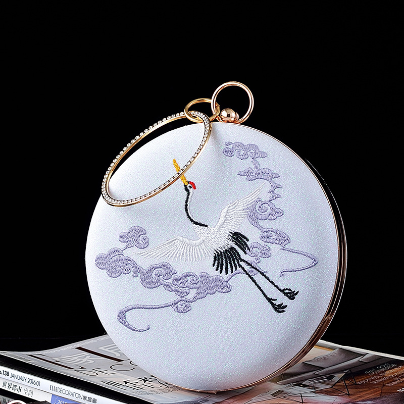 New Women's Retro Crane Embroi - Clutch Bag Evening review and price