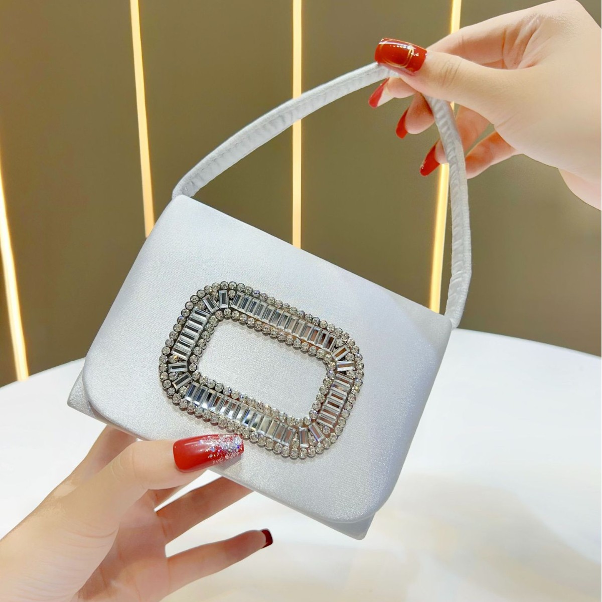 Luxury Mini Square Handbag Wom - Mini Purse Chain review and price