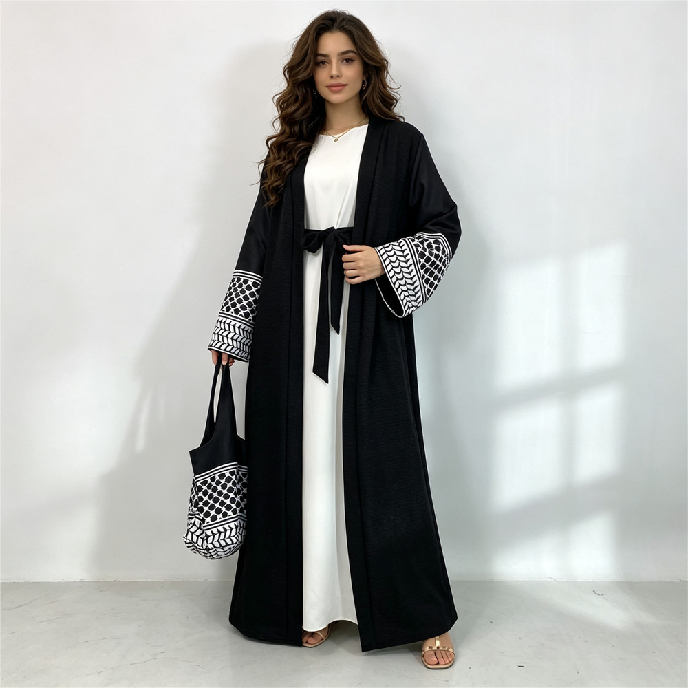 Muslim Open Front Abaya Women  - Women Bags In Dubai review and price