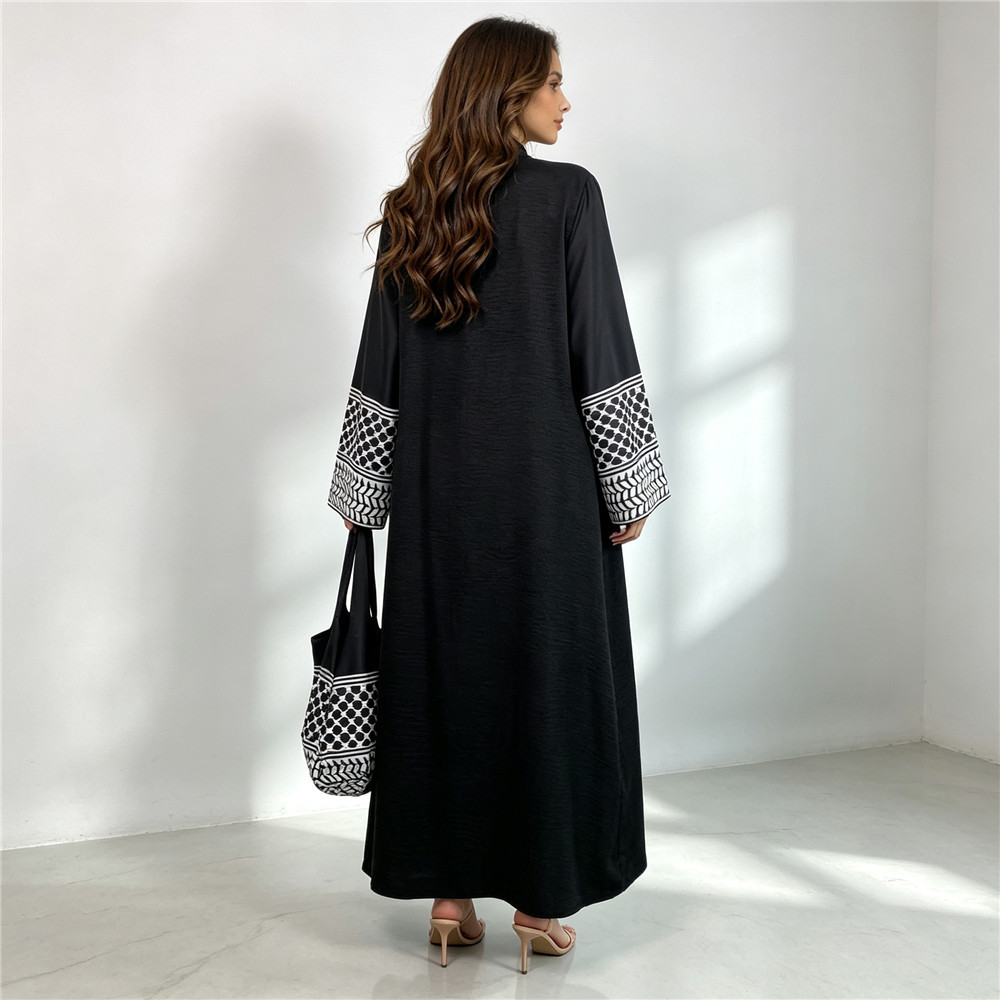 Muslim Open Front Abaya Women  - Women Bags In Dubai review and price