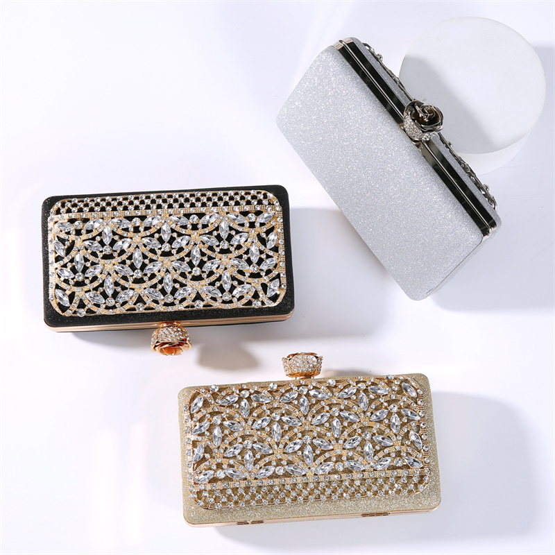 Luxury Diamond Metal Frame Eve - Women Bags In Dubai review and price
