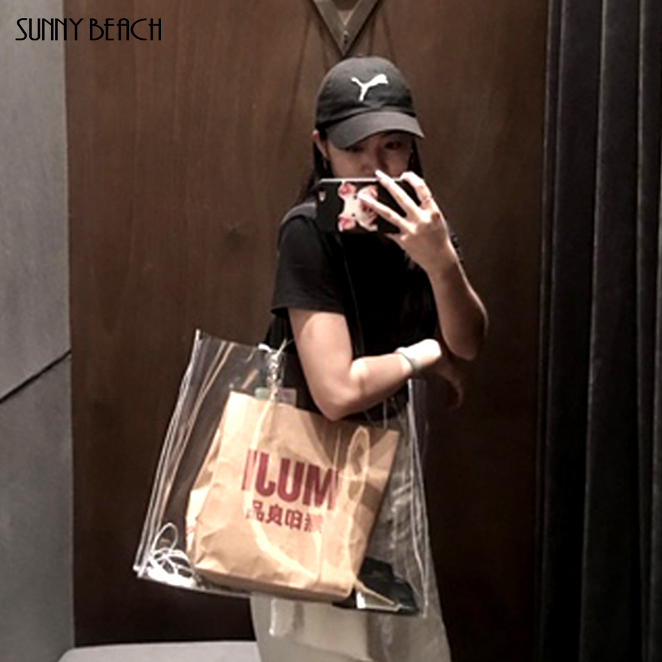 SUNNY BEACH Luxury Brand Clear - Jelly Bag Clear Pvc review and price
