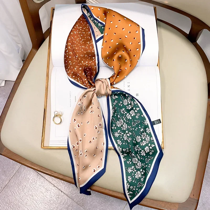 Design Print Skinny Scarf Plai - Women Bags Luxury Brands review and price