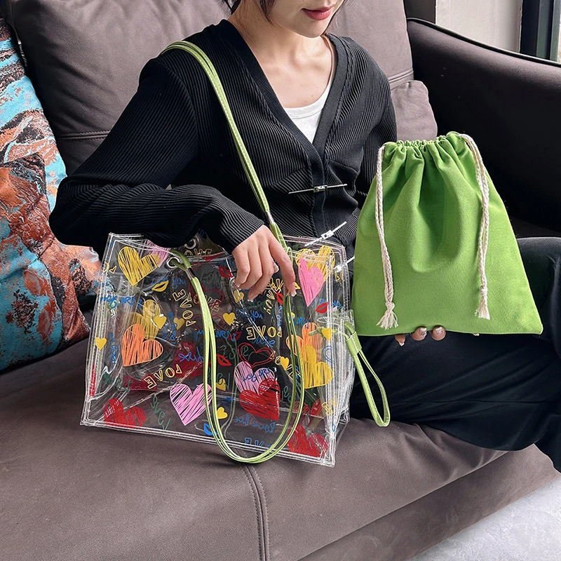 Summer Transparent Bag Design  - Jelly Bag Clear Pvc review and price