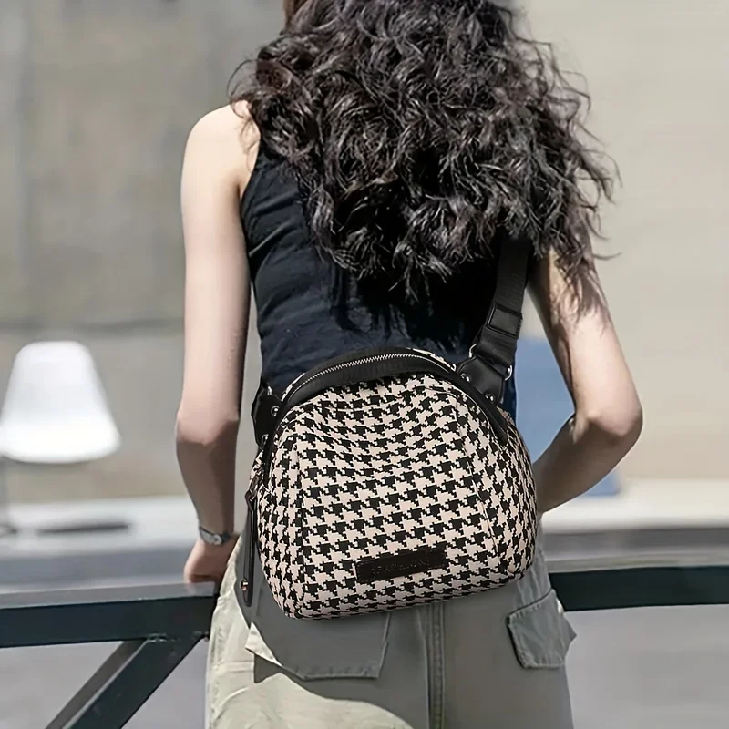 Versatile Houndstooth Canvas B - Women Bags Zip review and price