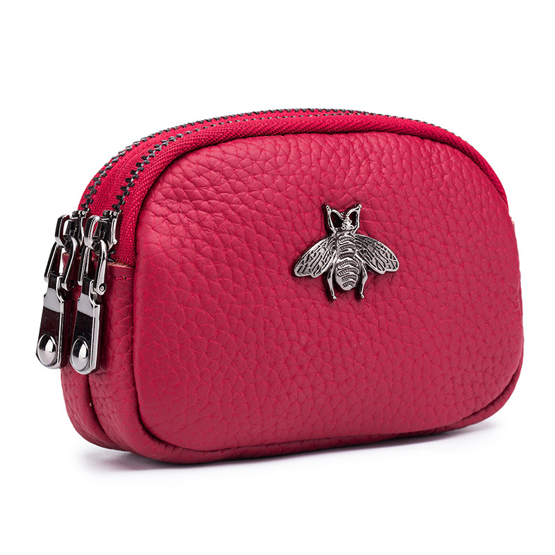 Women Cowhide Double Zipper Po - Women Bags Ck review and price