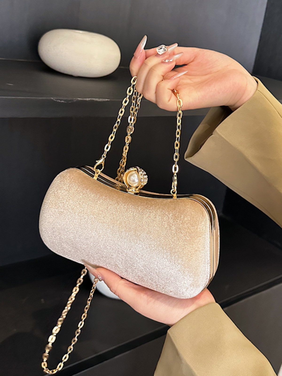 High-end Banquet Clutch Bag Fo - Mini Purse Chain review and price