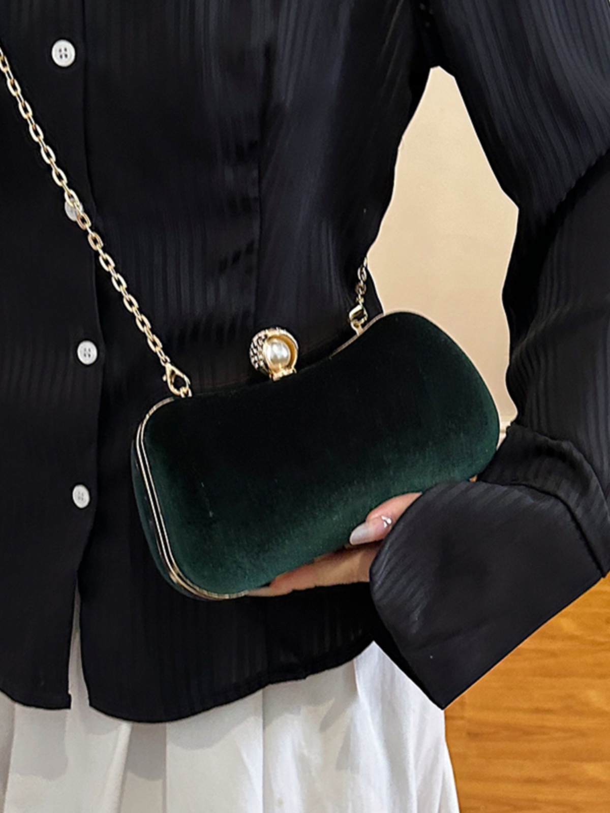 High-end Banquet Clutch Bag Fo - Mini Purse Chain review and price