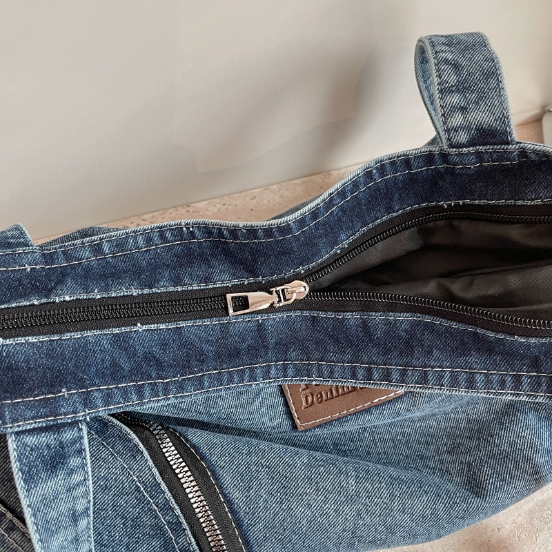 Women Denim Tote Bag Female Wa - Women Bags Zip review and price