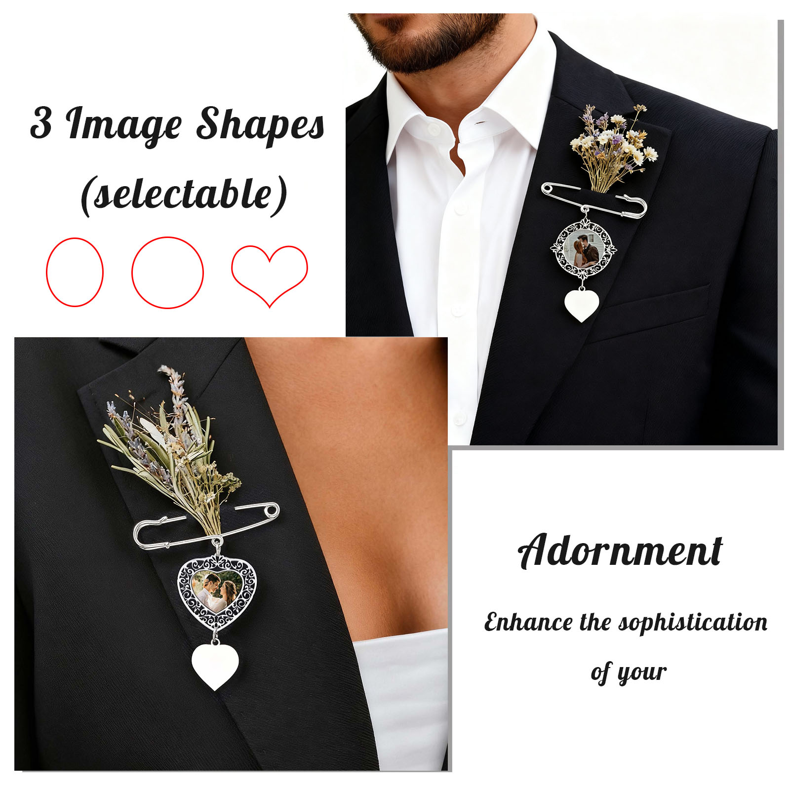 Custom Picture Badge Brooches  - Women Bags Discount review and price