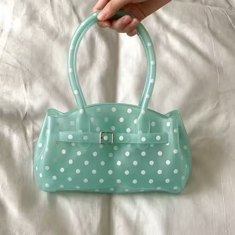 Transparent Jelly Polka Dot PV - Jelly Bag Clear Pvc review and price