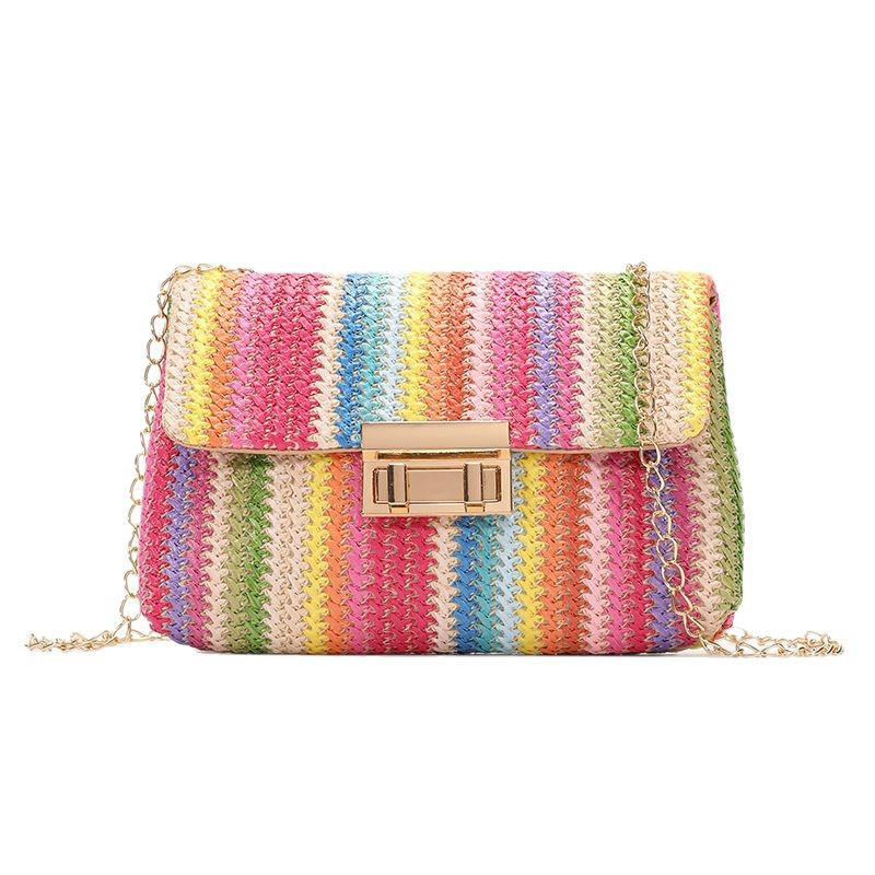 Women Summer Beach Rainbow Str - Mini Purse Chain review and price