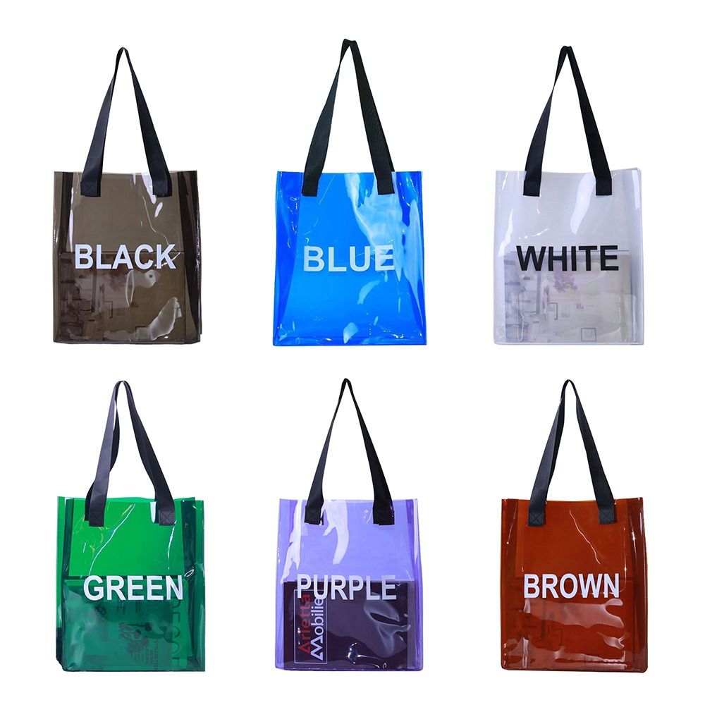 Transparent Tote Bag Portable  - Jelly Bag Clear Pvc review and price