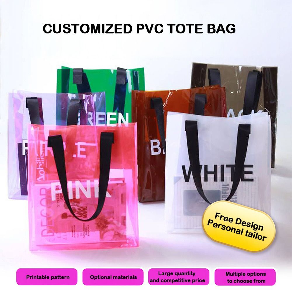 Transparent Tote Bag Portable  - Jelly Bag Clear Pvc review and price