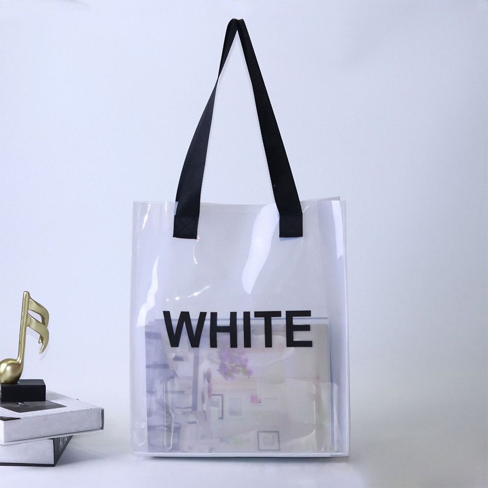 Transparent Tote Bag Portable  - Jelly Bag Clear Pvc review and price