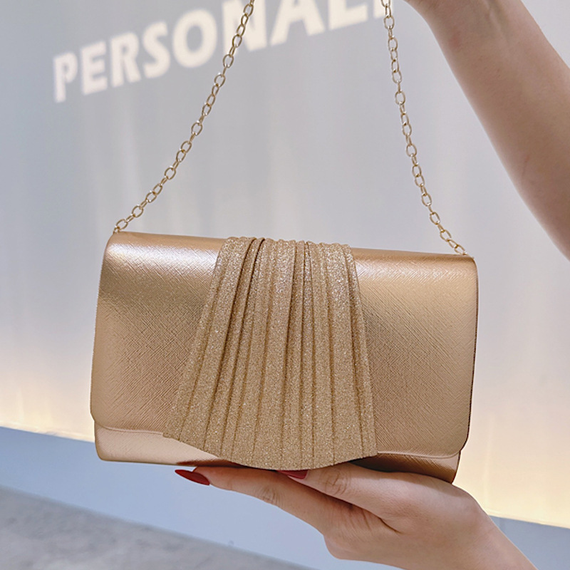 Golden Small Evening Clutch Ba - Mini Purse Chain review and price