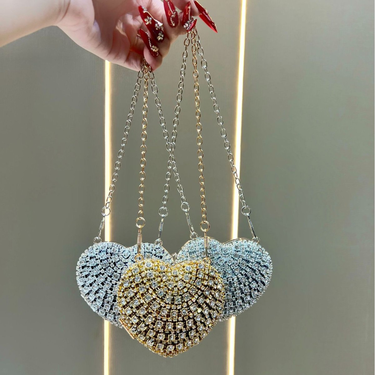 Luxury Rhinestone Crystal Clut - Mini Purse Chain review and price